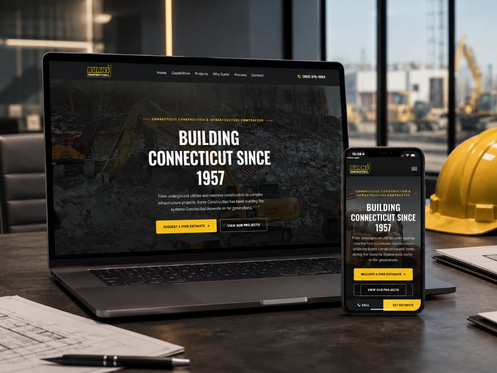 Burns Construction website
